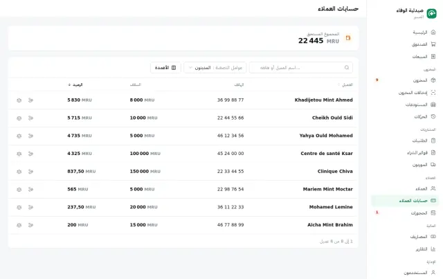 حسابات الزبائن: من يدين وبكم