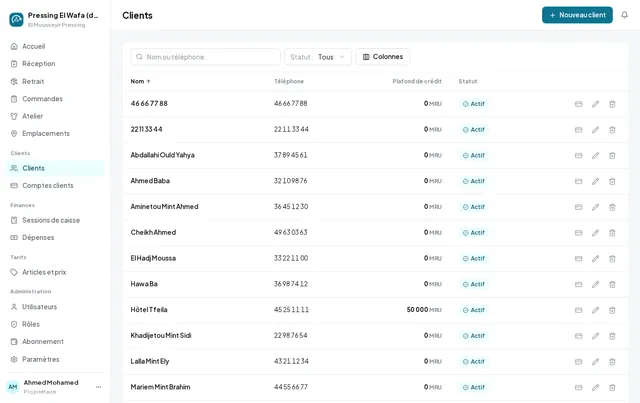 Les clients, retrouvés par leur téléphone